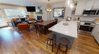 Diamond Three-Bedroom living space with kitchen