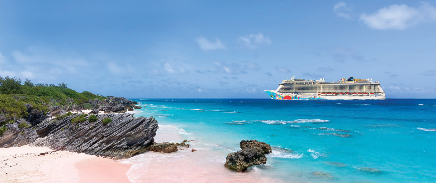 Norwegian Breakaway ship in Bermuda