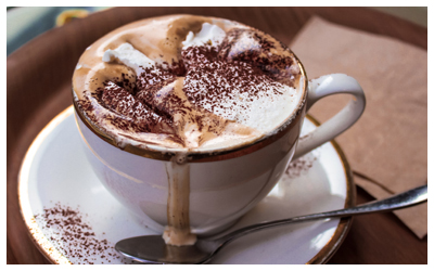 Image of a cup of hot chocolate.